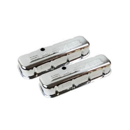 Bous Performance Steel Baffled Tall 454 Valve Cover for 1965-1995 BBC 396-502, Chrome E41535C
